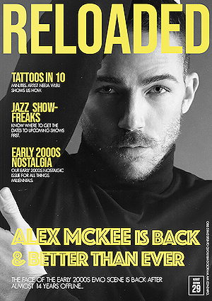 Alex McKee RELOADED Magazine
Keywords: Alex McKee;magazine cover